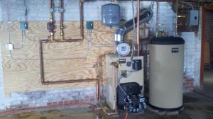 New boiler, radiators, & piping installation