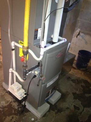 Lennox natural gas fired furnace